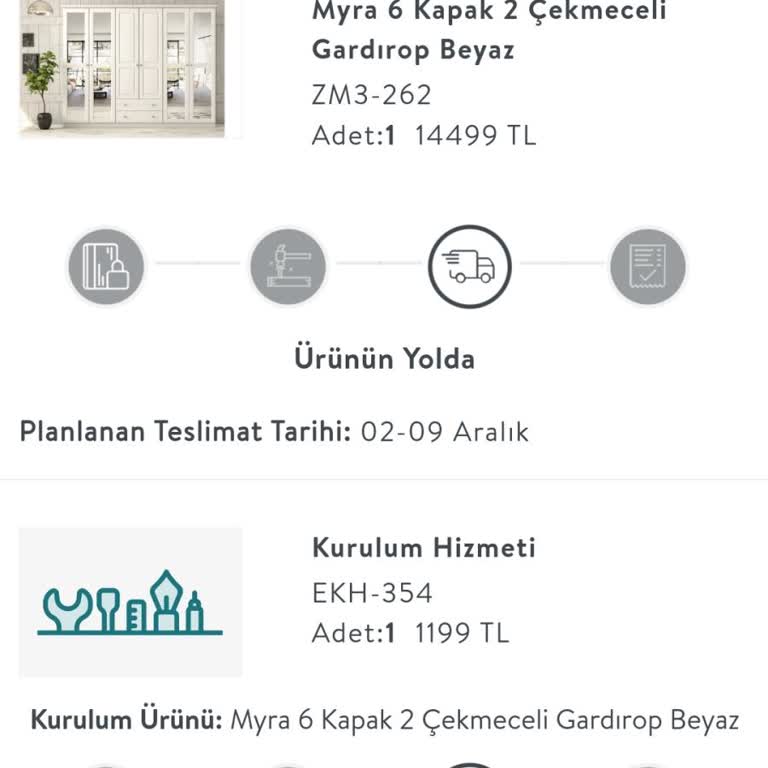 Vivense'den Alınan Gardırop Teslimatında Büyük Sorun