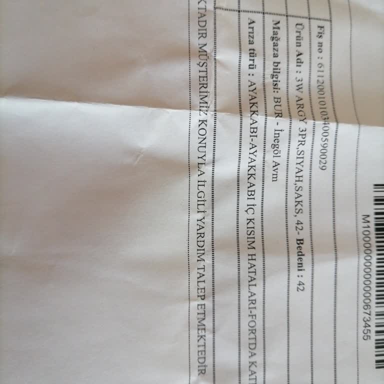 Lumberjack Ayakkabıda İç Kısım Kusuru Ve Değişim Sorunu