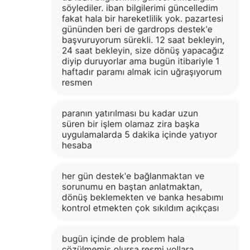 Gardrops'ta Uzayan Para Transferi Sorunu