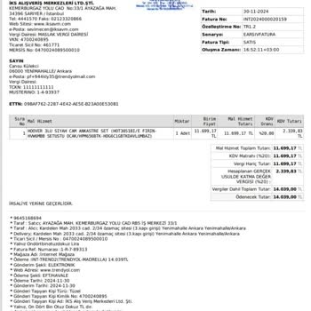 Hoover Ankastre Seti Kurulumunda Sorun Ve İletişimsizlik