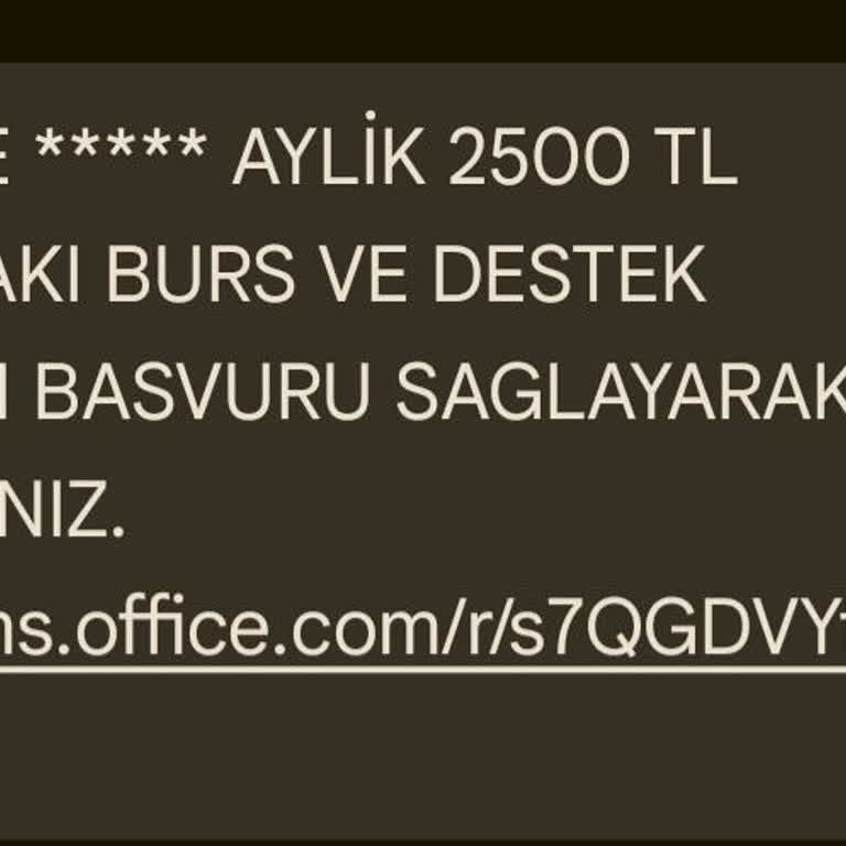 Yanıltıcı Burs Mesajı Ve Kişisel Bilgi Güvenliği