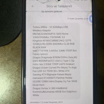 Yanlış Ürün Gönderimi Ve İletişim Sorunu