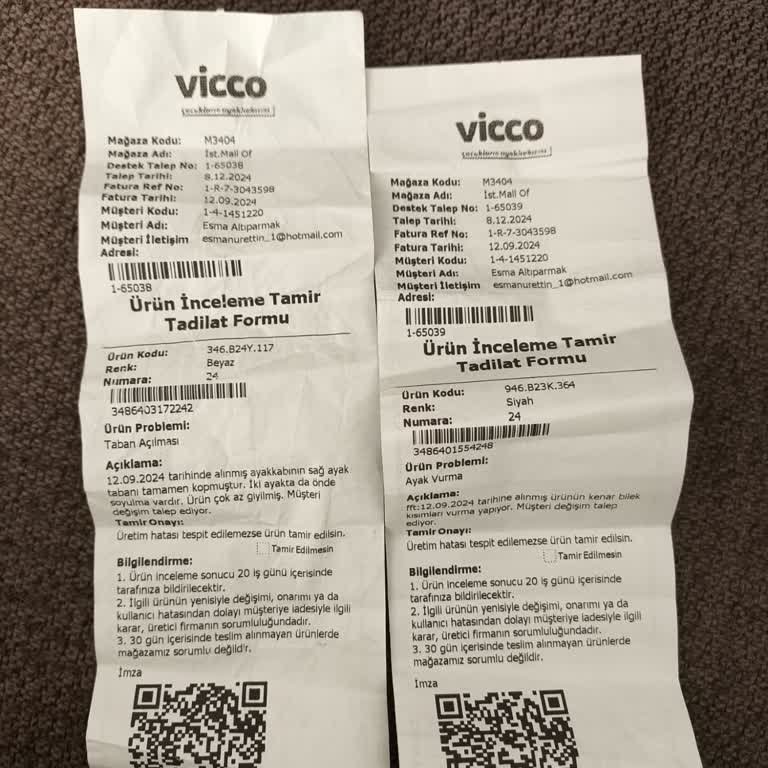Vicco Ayakkabılarında Yaşadığım Hayal Kırıklığı