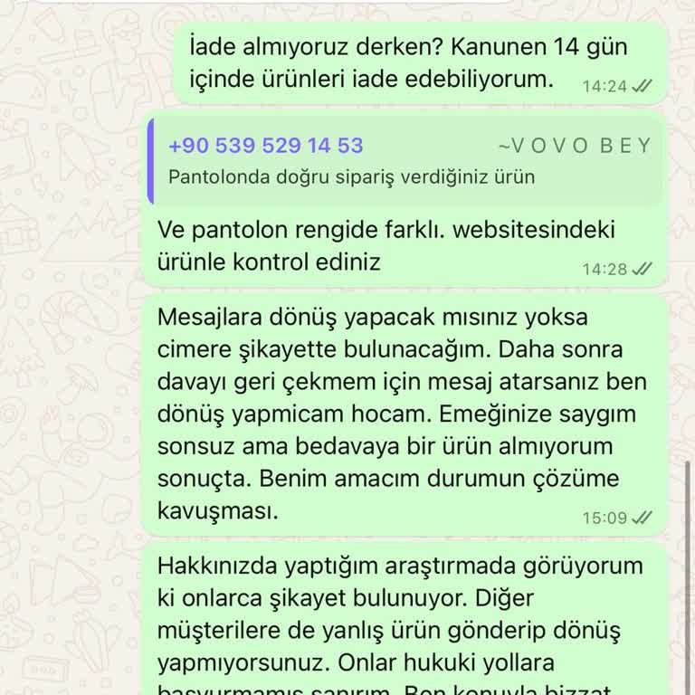 Yanlış Ürün Gönderimi Ve İade Sorunu