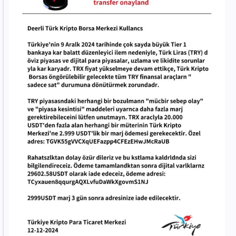 Kripto Para Transferinde Yaşanan Sorunlar Ve Mağduriyet