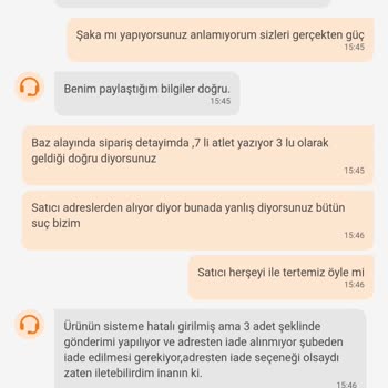 Eksik Ürün Ve Yanlış İade Süreci