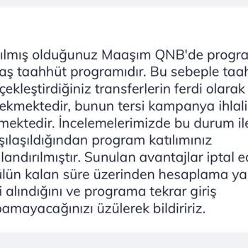 QNB Kampanyasında Haksız İşlem Ve Mağduriyet