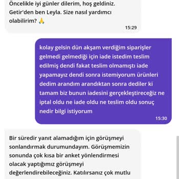 Teslim Edilmeyen Ürün Ve İade Sorunu