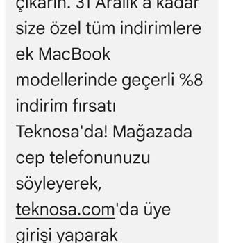 Teknosa'da Yanıltıcı İndirim Mesajı Ve Müşteri Hizmetleri Sorunu
