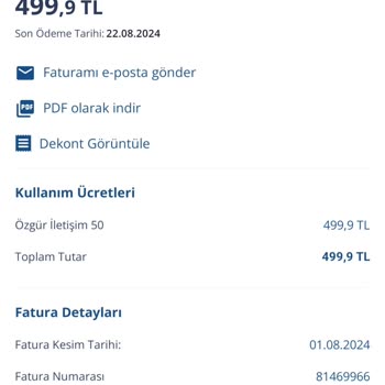 Fatura Tarihlerindeki Tutarsızlık Ve Müşteri Hizmetleri Sorunu
