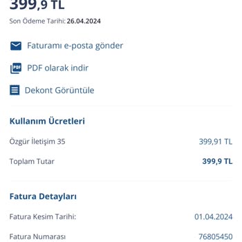 Fatura Tarihlerindeki Tutarsızlık Ve Müşteri Hizmetleri Sorunu