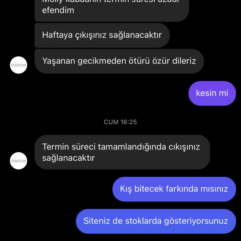 İki Aydır Teslim Edilmeyen Kaban Ve Yetersiz Müşteri Hizmeti