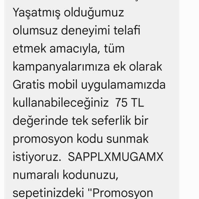 Eksik Sipariş Ve Yanıltıcı Promosyon Kodu