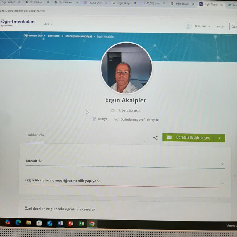 Yanlış Kişiye Ait Öğretmen Profili Sorunu