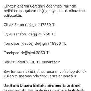 Apple Servisinden Orantısız Onarım Teklifi
