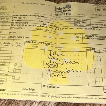 Garanti Süresi Dolmadan Arıtma Cihazı Sorunu Ve Ek Ücret Talebi