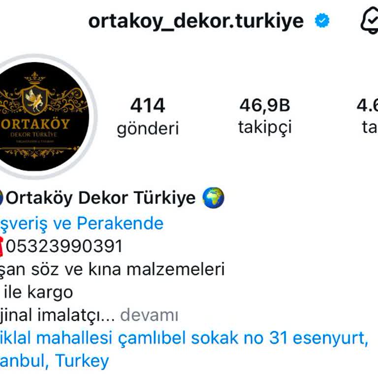 @ortakoy_dekor. Turkiye Sıfır Hizmet