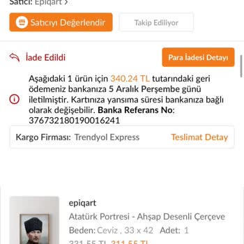 Trendyol İade Sürecinde Kaybolan Ürün Ve Yanlış Teslimat Sorunu