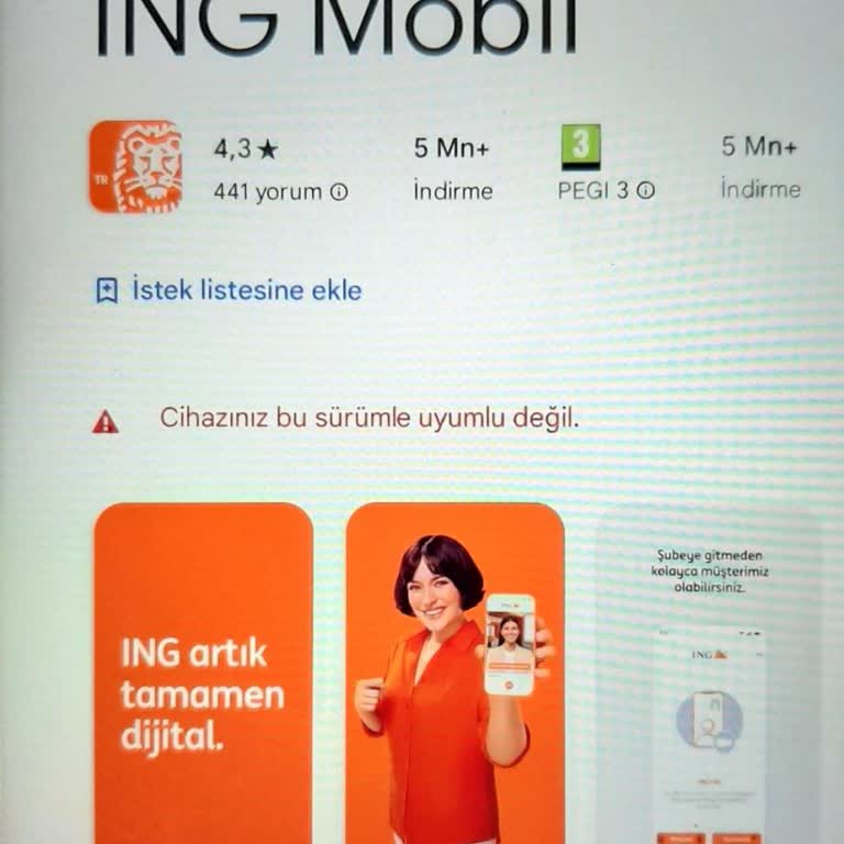 ING Mobil Uygulama Uyum Sorunu Ve Çözüm Beklentisi