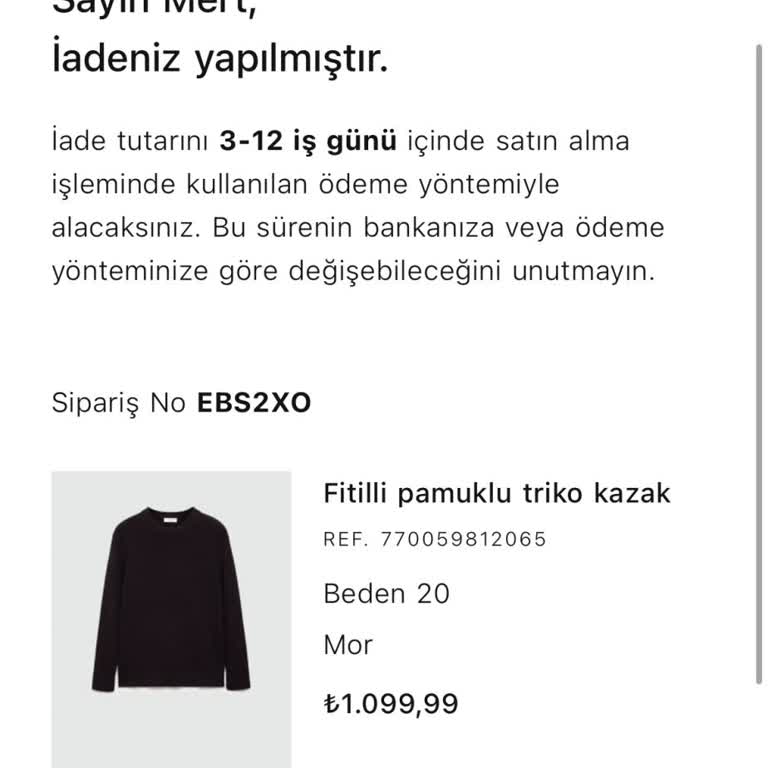 Beden Değişimi Yerine Ücret İadesi Sorunu