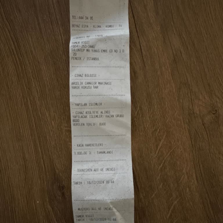 Arçelik Çamaşır Makinesi Servis Ücretleri Hakkında Şikayet