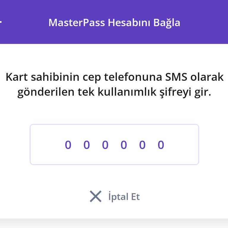 Getir'de Masterpass SMS Kodu Gelmiyor