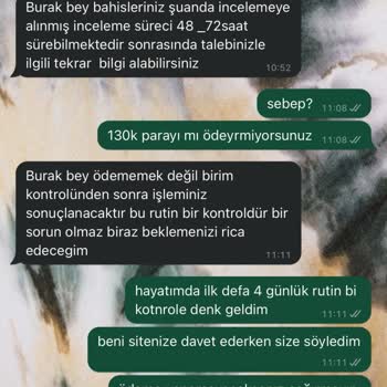 Bahisal'da Kazanılan Paranın Ödenmemesi Ve Sürekli Oyalama