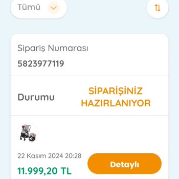 Bebek Arabası Siparişi Hala Hazırlanıyor