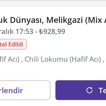 İptal Edilen Sipariş Ve İade Edilmeyen Ücret