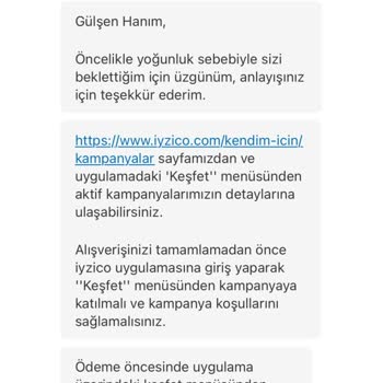 İyzico Kampanyasında Eksik Bilgilendirme Mağduriyeti