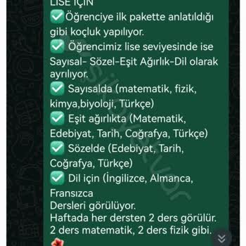 Özel Ders Ücreti İadesi Yapılmıyor