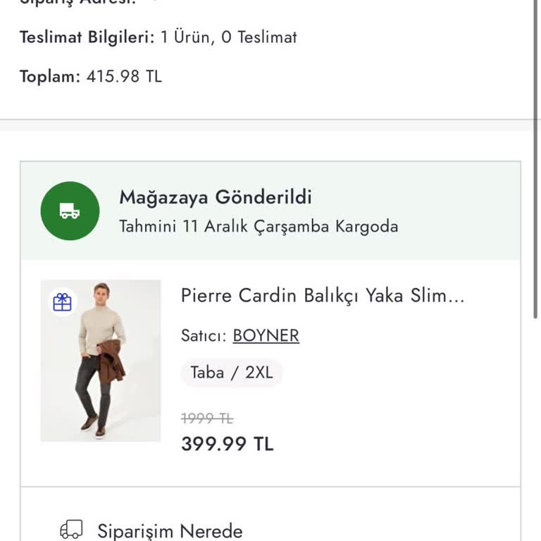 Siparişimin Akıbeti Belirsiz