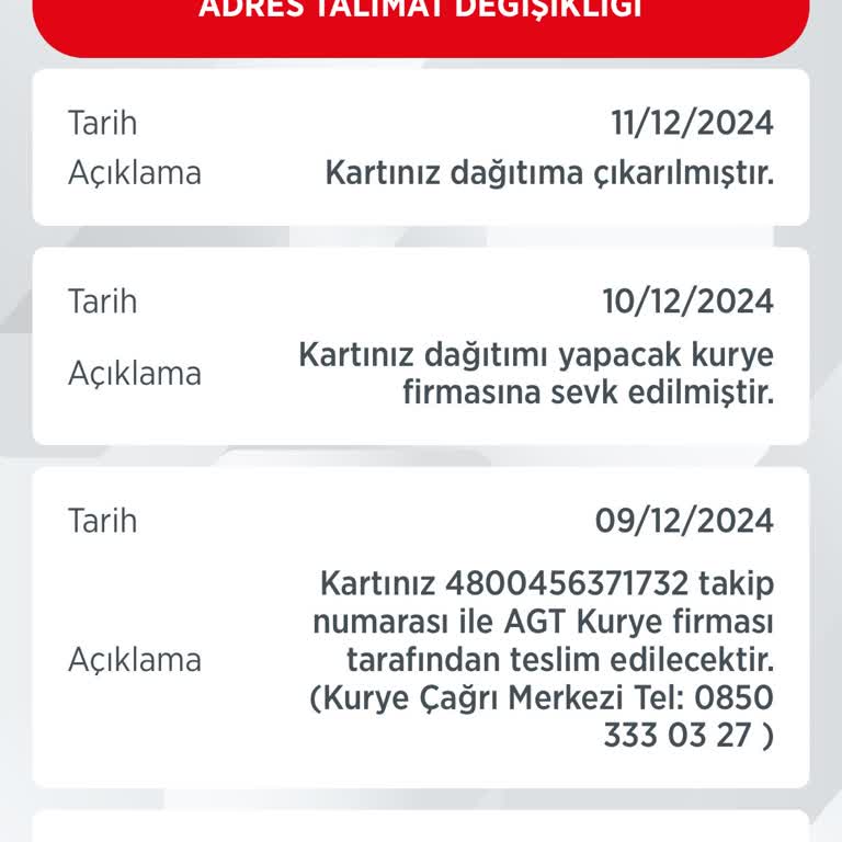 Kredi Kartı Teslimatında Yaşanan Sorunlar