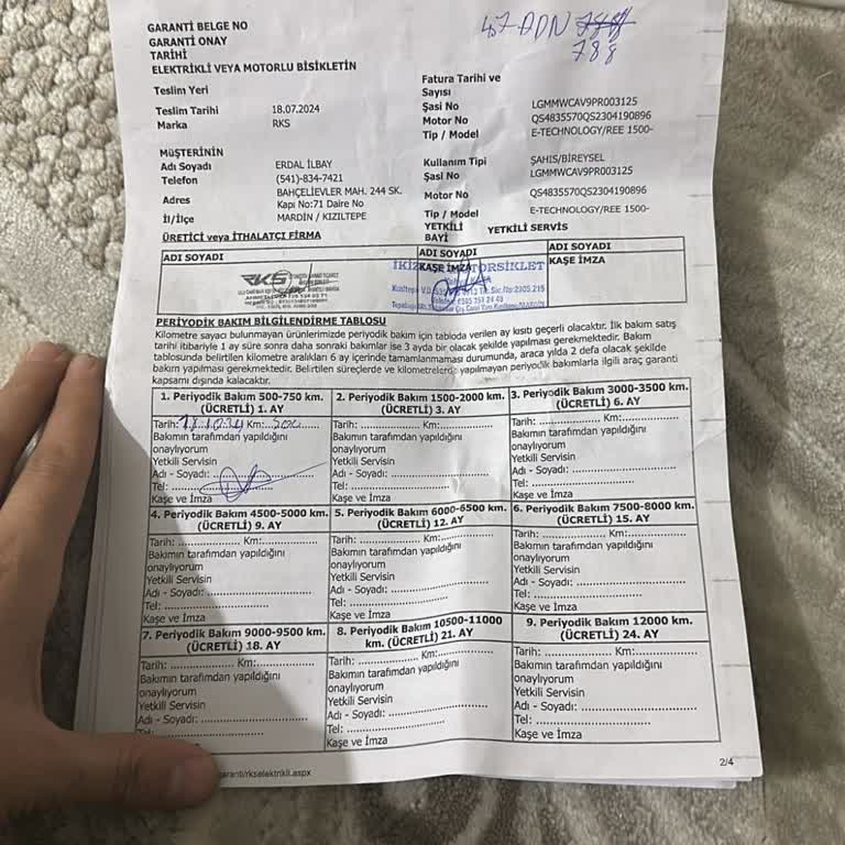RKS Elektrikli Motor: Bitmeyen Servis Çilesi