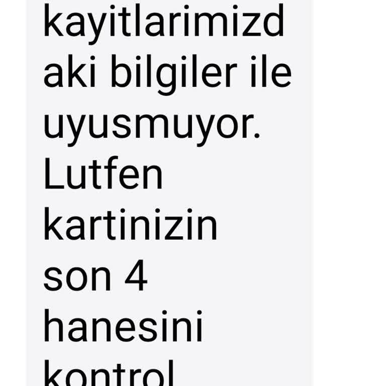 Mobil Bankacılık Ve Kart Şifresi Sorunu