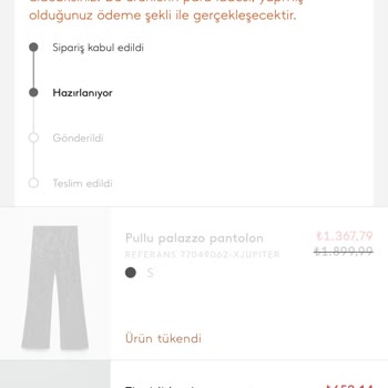 Eksik Ürün Ve İptal Sorunu