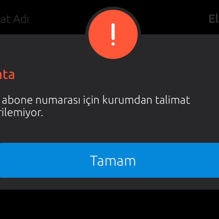 Otomatik Ödeme Talimatı Hatası: CK Boğaziçi