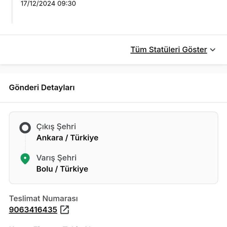 Aras Kargo Bolu Köroğlu Şubesi Teslim Edilmeyen Ürün Ve Yanıltıcı Bilgi