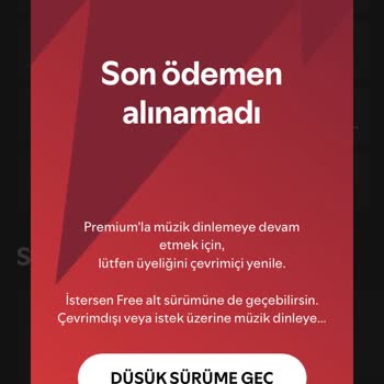 Spotify Premium Üyeliği Beklenmedik Şekilde İptal Edildi