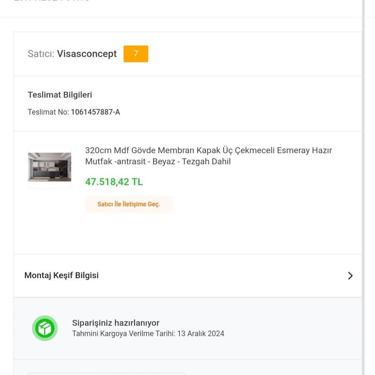 Koçtaş'tan Aldığım Mutfak Dolabının Teslimat Sorunu