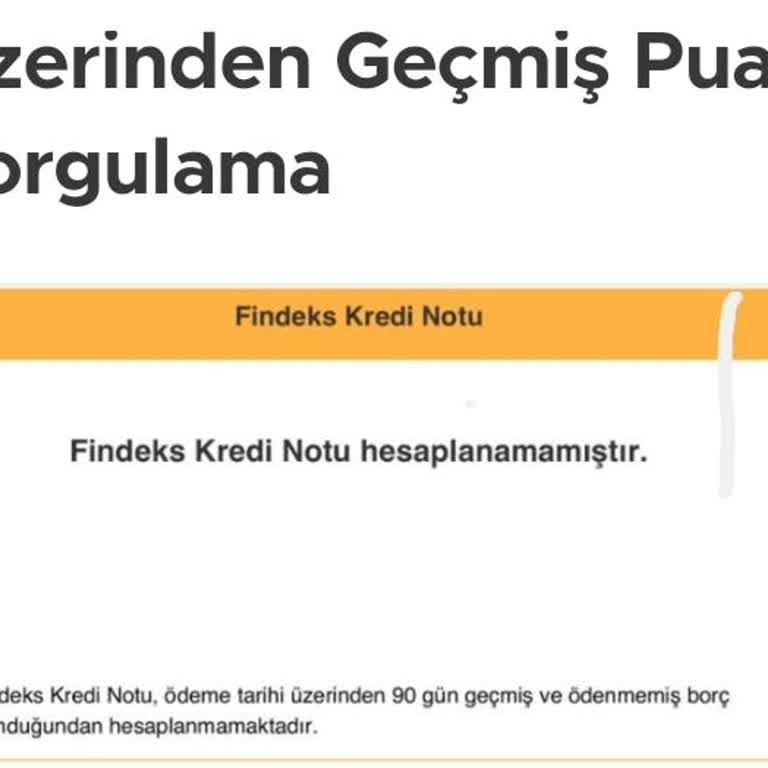 Yanlış Kredi Skoru Uyarısı