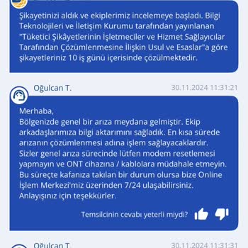 Sürekli İnternet Kesintileri Ve Yetersiz Müşteri Hizmetleri