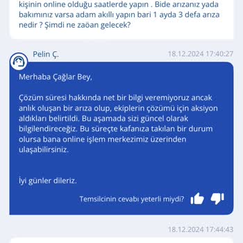 Sürekli İnternet Kesintileri Ve Yetersiz Müşteri Hizmetleri