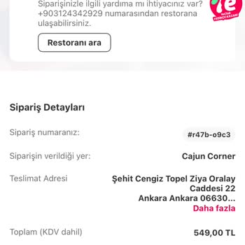 Eksik Ve Soğuk Sipariş Hayal Kırıklığı