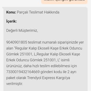 Eksik Gömlekler Ve Çözülmeyen Talep Süreci