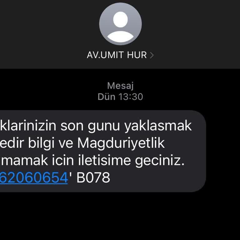 Yanıltıcı Mesajlarla Mağduriyet