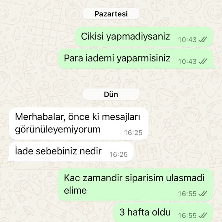 Bir Ayı Geçti, Ne Ürün Ne Para İadesi