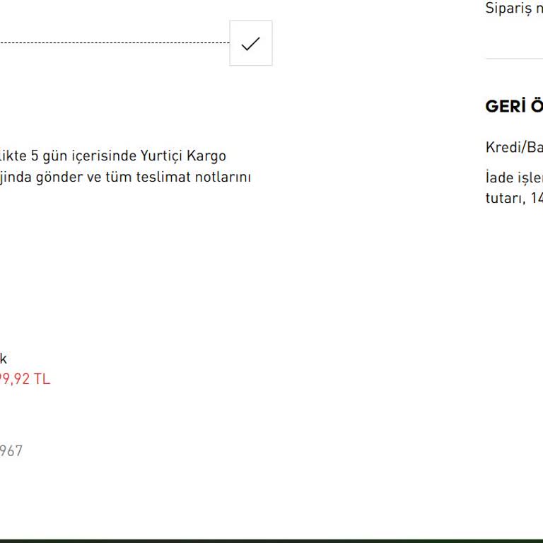 Adidas'tan İade Sorunu: Paramı Geri Alamıyorum!