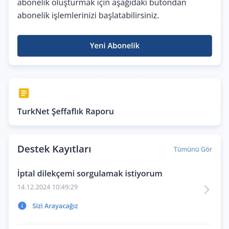 TurkNet Abonelik İptalinde Yaşanan Sorunlar Ve İletişim Eksikliği
