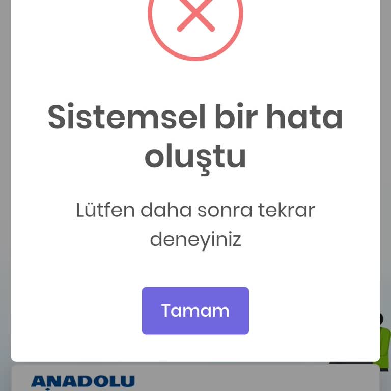 Ödeme Onayı Sırasında Sürekli Sistem Hatası